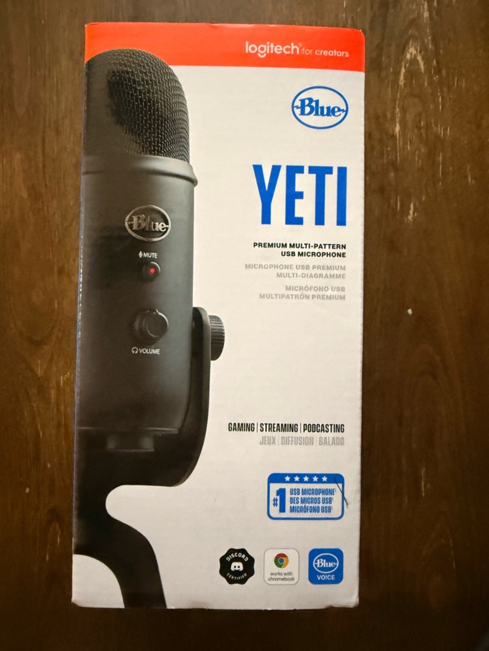 Blue Yeti USB Microphone Black NIB Logitech For Creators